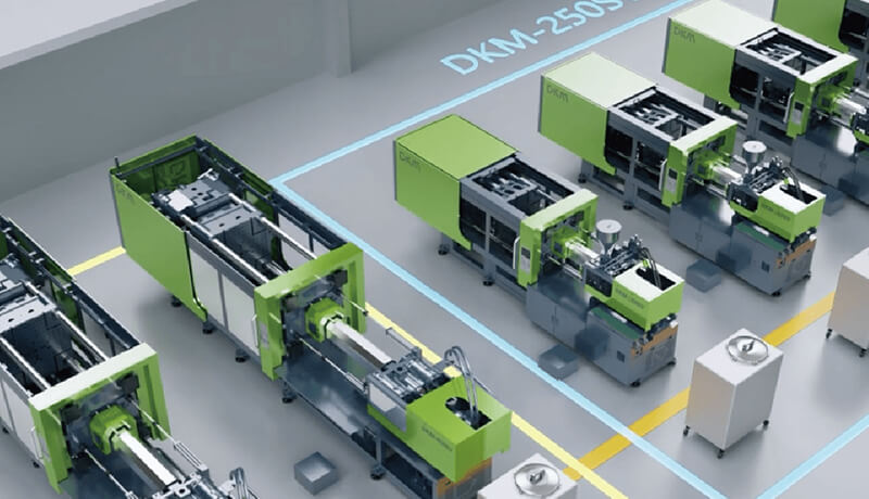 金沙集团1862cc智能注塑生产线